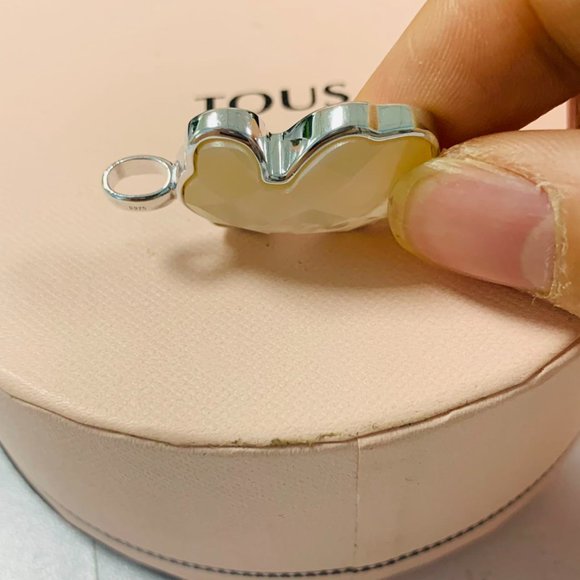 Silver TOUS Color Pendant with faceted onyx 3,3cm. sterling silver - Picture 4 of 10